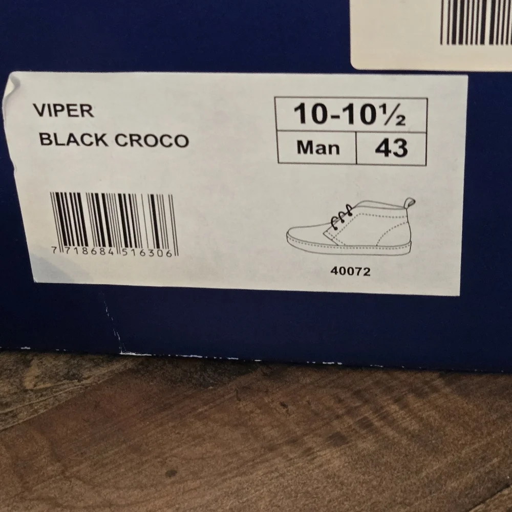 Pajar Canada Boots Viper Black Croc Size 10-10.5 Eur 43